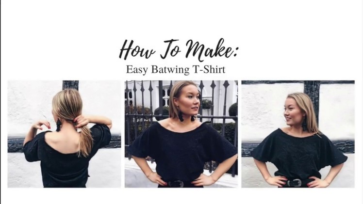 DIY Easy Sewing Tutorial : Batwing Top