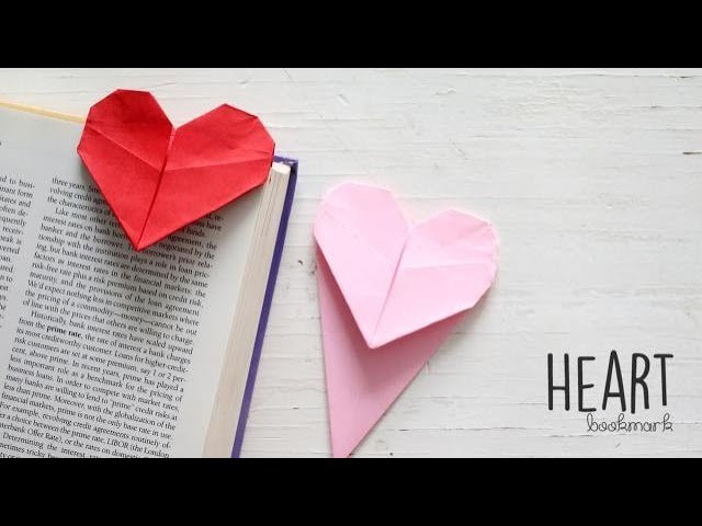 DIY Heart Bookmark (Author: Paper Kawaii)