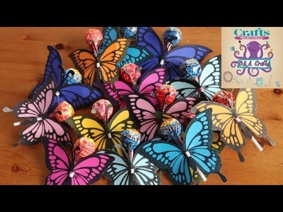 DIY: How to make beautiful colorful butterfly decoration on a lollipop TUTORIAL