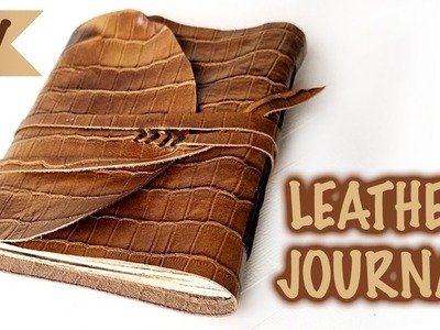 DIY Leather Journal | Vintage Long Stitch Bookbinding Tutorial | Kreena Desai