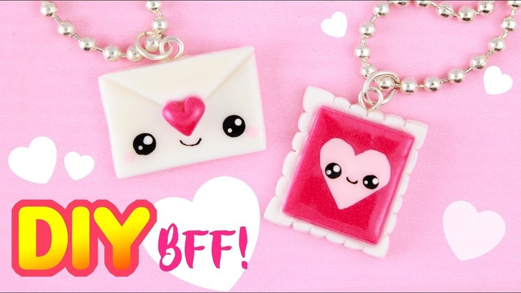 DIY LOVE Letter+Stamp BFF CHARMS- Valentines day DIY!  | KAWAII FRIDAY