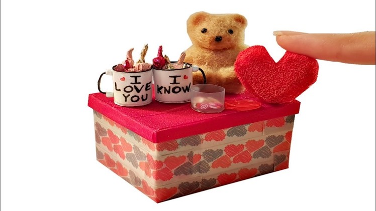 DIY Miniature ✫ Valentine's Box Pack ✫ Tutorial | Crafts