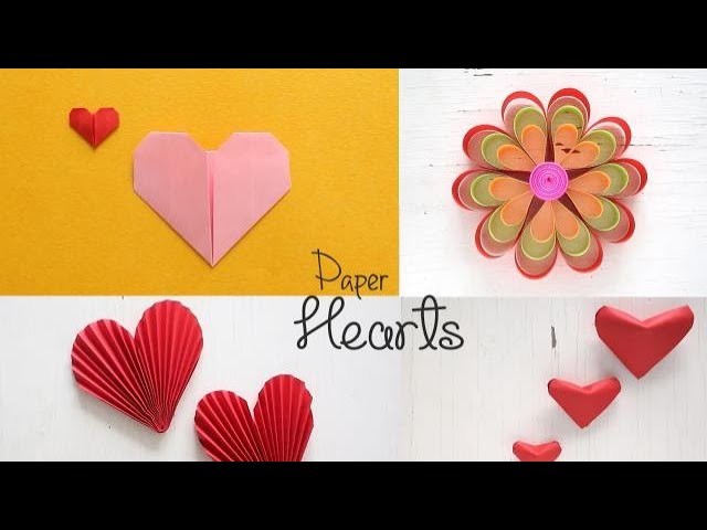 DIY Paper Hearts Tutorial | Valentine's DIY | Paper Crafts | Ventuno Art