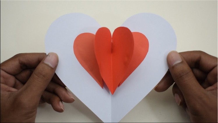 DIY Pop Up Card: Heart ❤ Easy Pop Up Card Tutorial ❤ Valentine's Day Heart Pop-up Card