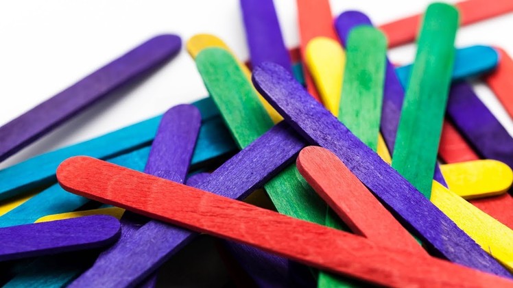 DIY Popsicle stick craft I Popstick makeup origaniser I Art with Creativity