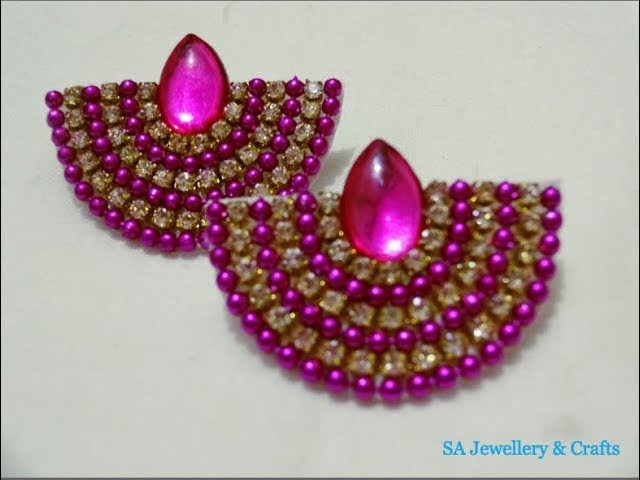 DIY simple and easy earring at home under two minutes. paper earrings