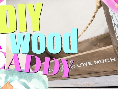 DIY Stenciled Wood Caddy - CRICUT MONDAY