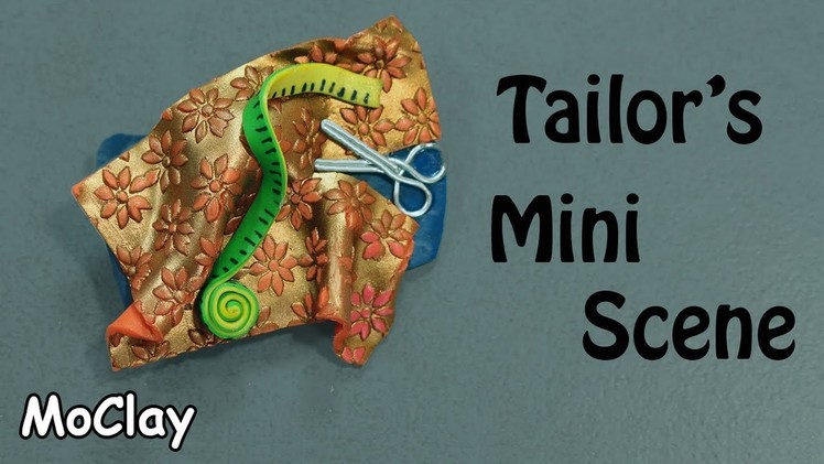 Diy Tailor's scene miniature - Polymer clay tutorial