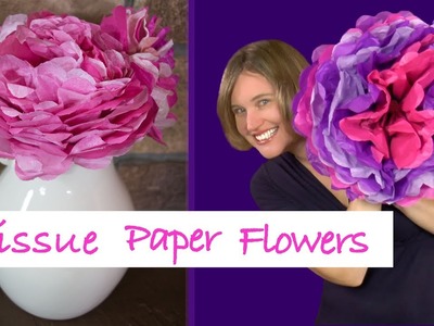 DIY Tissue Paper Flower Tutorial | Fun Craft Project for Kids