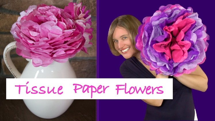 DIY Tissue Paper Flower Tutorial | Fun Craft Project for Kids