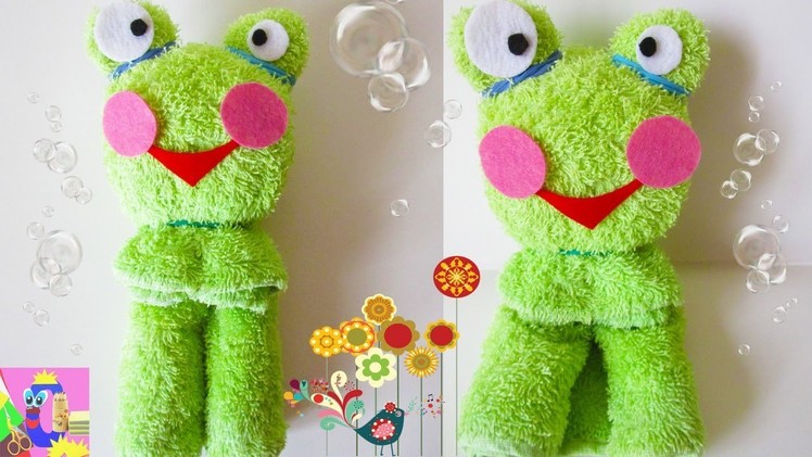 DIY Towel Folding Frog | Washcloth Animals Tutorial | Baby Shower Ideas