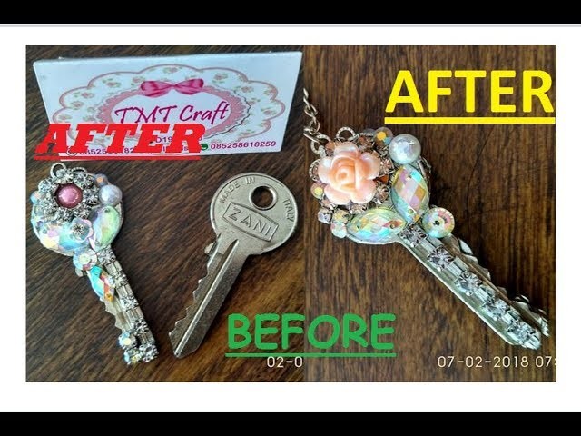 DIY.TUTORIAL RECYCLE KEY BECOME BEAUTIFUL NECKLACE