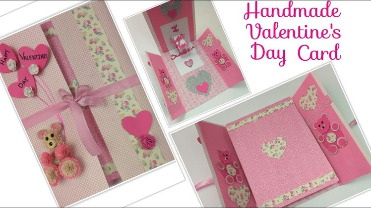 DIY Valentine Cards Handmade 3D Pop up Greeting Card for Boyfriend Valentines Day.Birthday Love Card