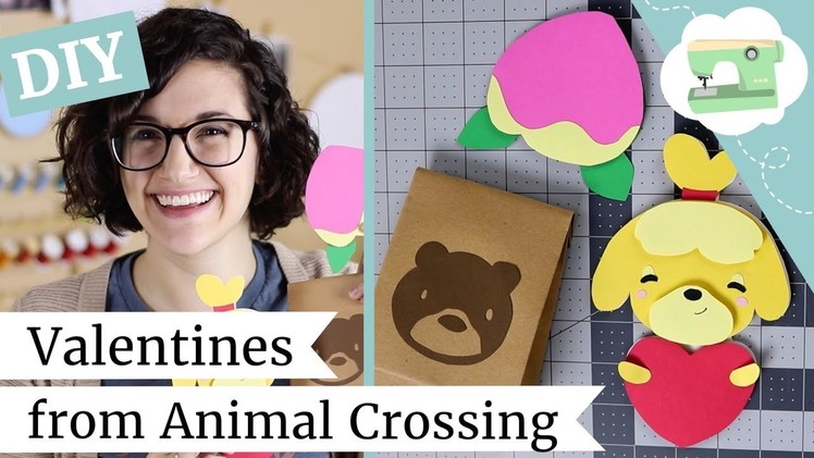 DIY Valentine Cards - How to Make Animal Crossing Cards | @laurenfairwx
