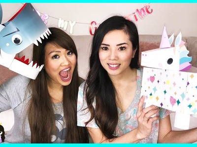 DIY Valentines Day Box: Shark + Unicorn | Holiday Craft Toy with Princess ToysReview
