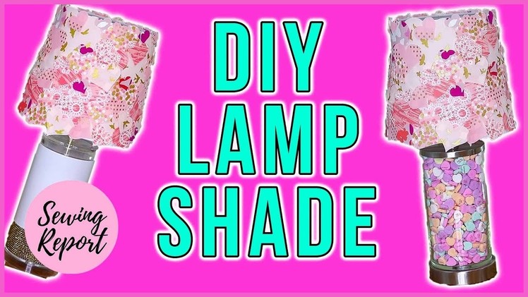 EASY CRAFT PROJECT! ✂️ DIY Fabric Lampshade FT TERIAL MAGIC | SEWING REPORT
