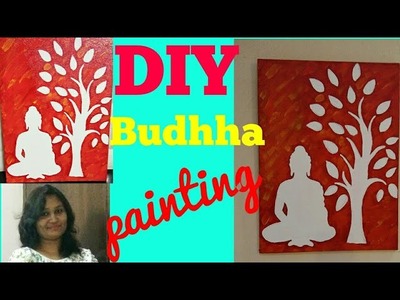 Easy DIY painting,budhha painting on canvas 2018,painting for begainners