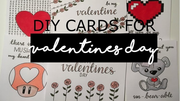 Easy DIY Valentine's day cards. How to