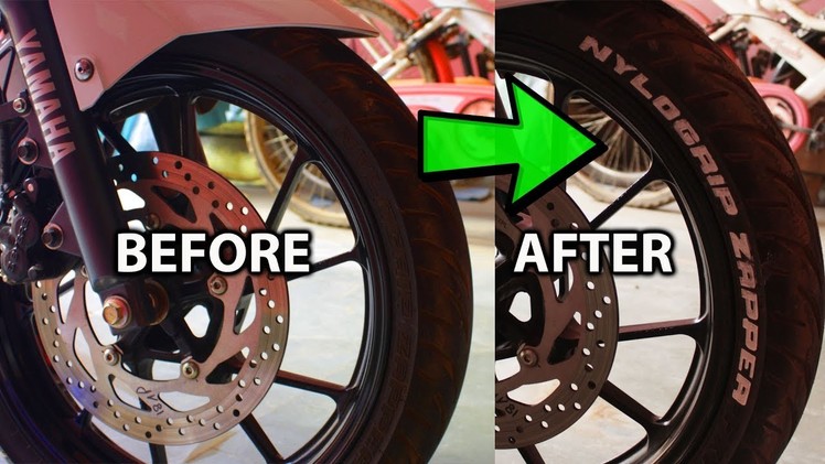 FZ25 Race Tyre Upgrade Modification [EASY] DIY | How to Tutorial | Do's & Don'ts