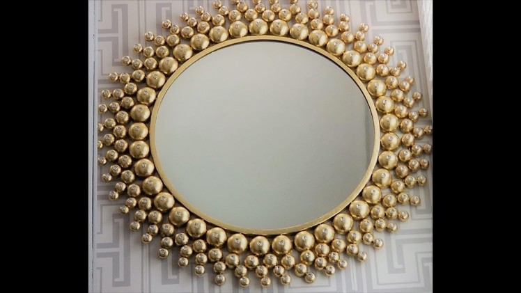 Gold Leaf Mirror DIY