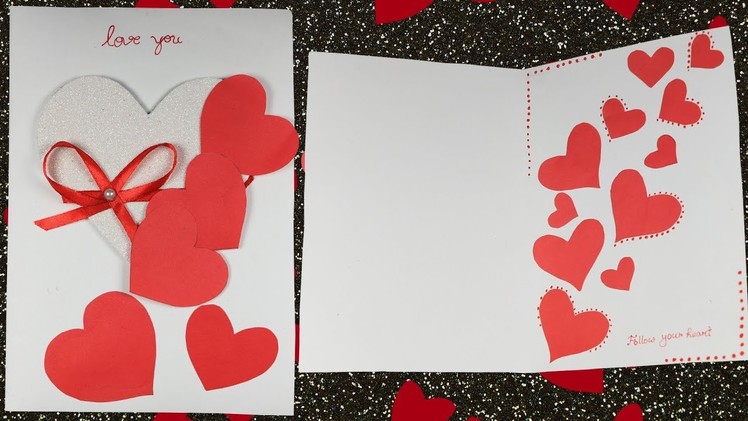 Greeting Cards: How to make a very easy and simple greeting card for Valentine’s Day