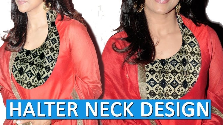 Halter neck design cutting and stitching DIY malayalam full tutorial