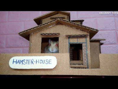 Handmade: How to make a DORAEMON HAMSTER’s house - cardboard