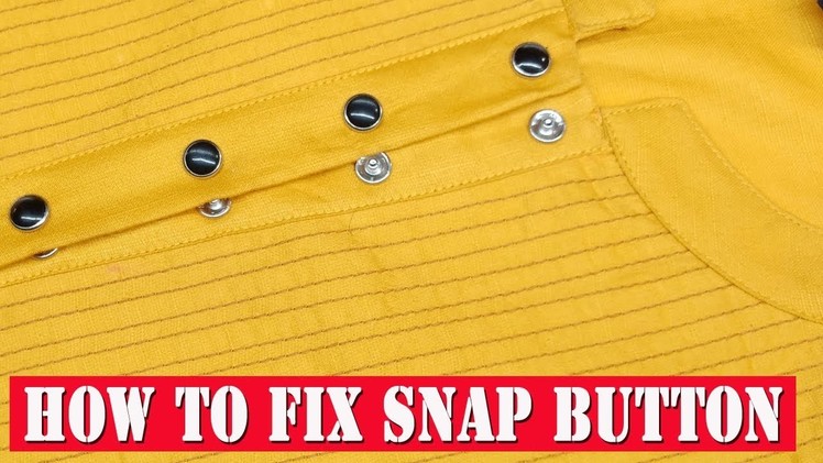 How to fix Snap Button ( Press Button ) DIY hindi tutorial for beginners