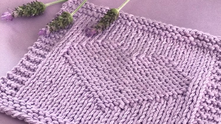 How to Knit an Easy Heart Square | Knit Stitch Pattern
