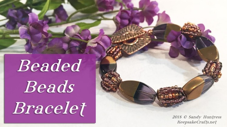 How To Make a Beaded Beads Bracelet-Bead & Jewelry Tutorial