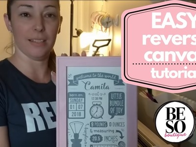 How to Make A Gorgeous Reverse Canvas In Less Than 30 Minutes | What is a Reverse Canvas? [Tutorial]