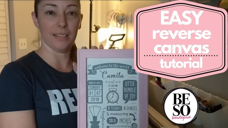 How to Make A Gorgeous Reverse Canvas In Less Than 30 Minutes | What is a Reverse Canvas? [Tutorial]