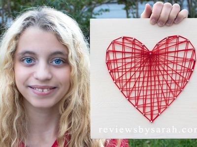 How to Make a Heart out of String Art - DIY Tutorial
