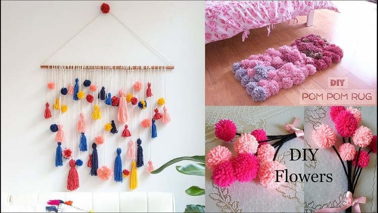 How To Make  A Pom Pom | Top 10 Pom Pom Craft Ideas | home decor ideas | valentines home decor ideas