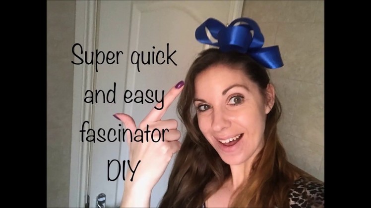 How to make a Ribbon Fascinator DIY tutorial