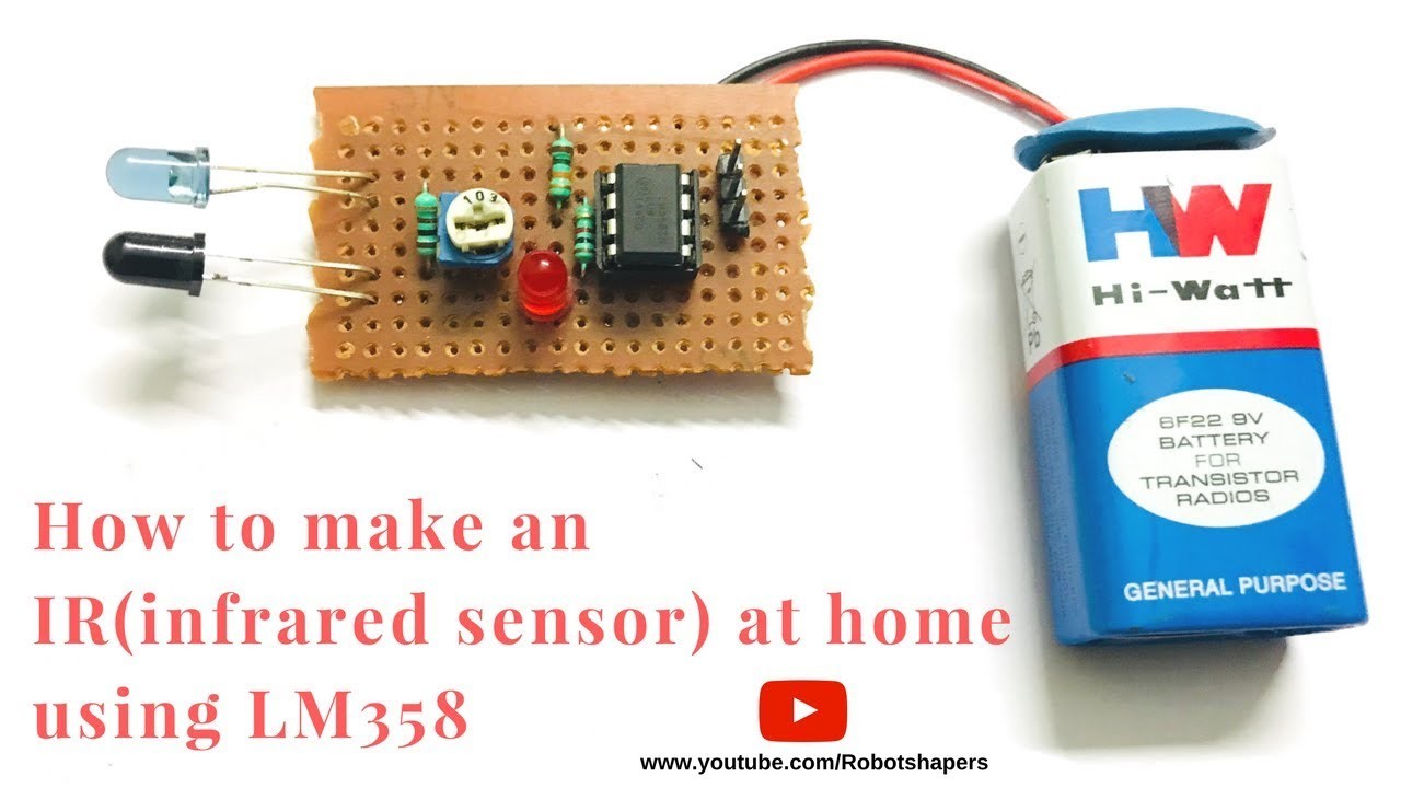 How To Make An Ir Proximity Sensor Module By Using Lm358, Diy At Home