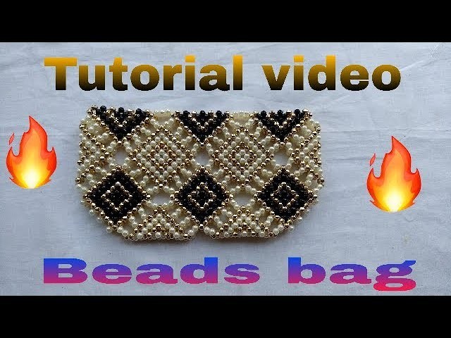 How to make beads bag.(পুঁতির ব‍্যাগ)