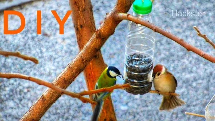 How To Make Bird Feeder Out Of Plastic Bottle - DIY Bird Feeder Tutorial