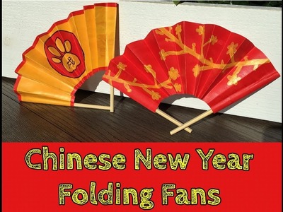 How To Make Chinese New Year Fans - Art Lesson Tutorial DIY