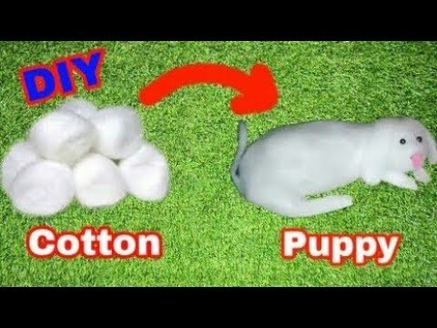 How to make doggy with cotton at home in hindi | GK Craft