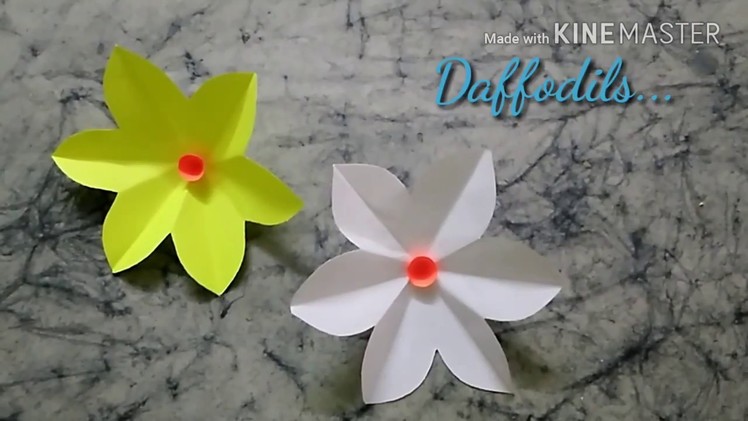 How to make Paper Daffodils | DIY