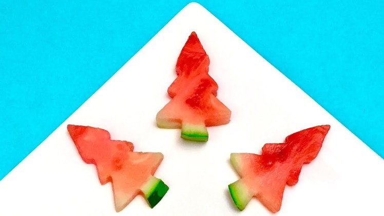 How to Make Watermelon Christmas Trees. Party Idea, DIY, Tutorial, Cooking Tips, Fir