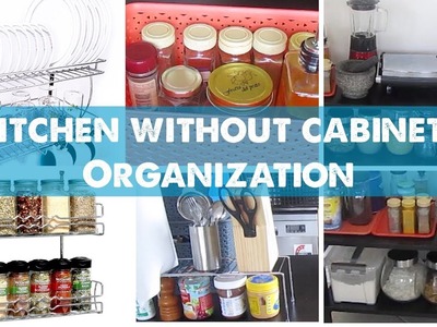 How to Organise Kitchen Without Cabinets | Small Indian Kitchen Organisation Ideas