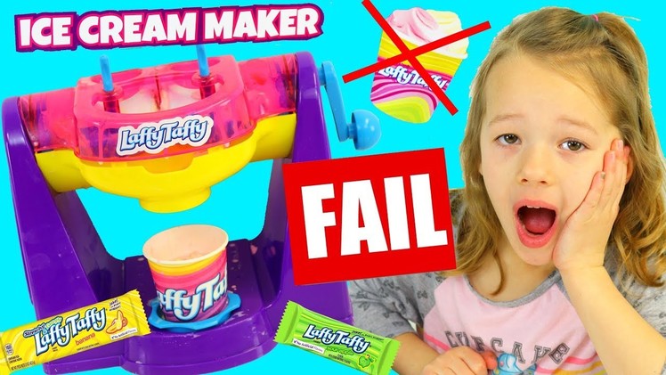 Laffy Taffy Ice Cream Maker Toy Review & DIY Recipe Fail