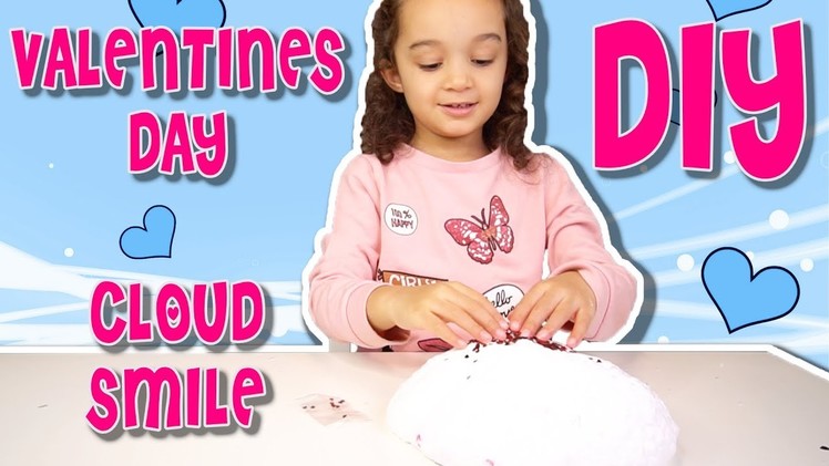 MAKING GIANT VALENTINES DAY FLUFFY CLOUD SLIME | DIY SLIME TUTORIAL