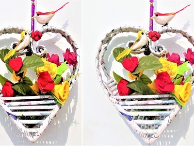 Newspaper Craft | DIY Newspaper Hanging Flower Basket | Best out of Waste