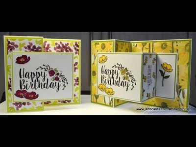 No.350 - Double Z Birthday Card - UK Stampin' Up!