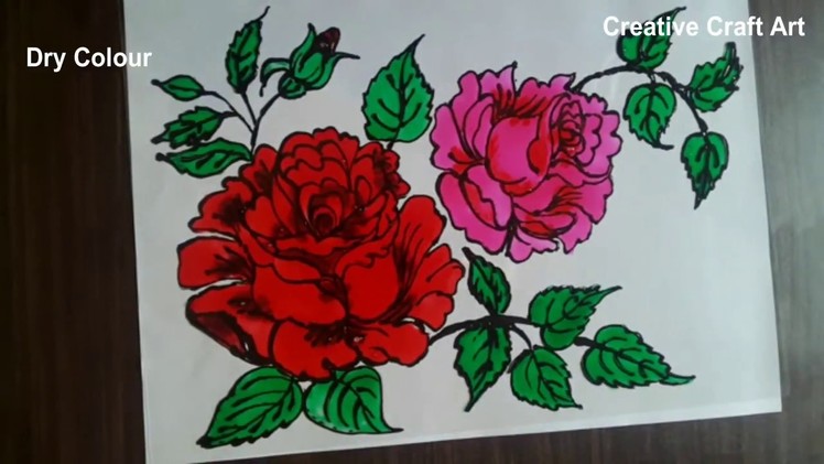 Rose Paint On Glass Full Tutorial | Rose Day Special | creative craft art