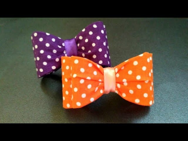 Simple Bow With Fabric & Mica | DIY by Elysia Handmade