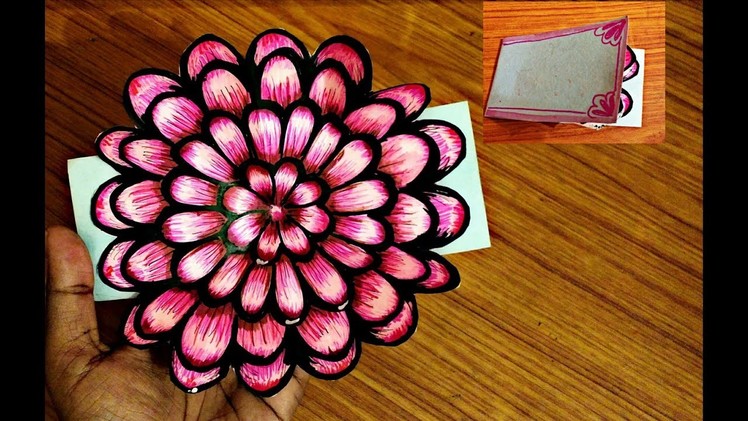 Small flower POP UP card Crafts-Handmade Craft